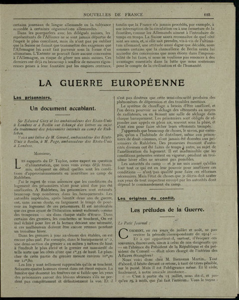 Nouvelles de France et Bulletin des Français résidant à l'étranger : chronique hebdomadaire de la presse française